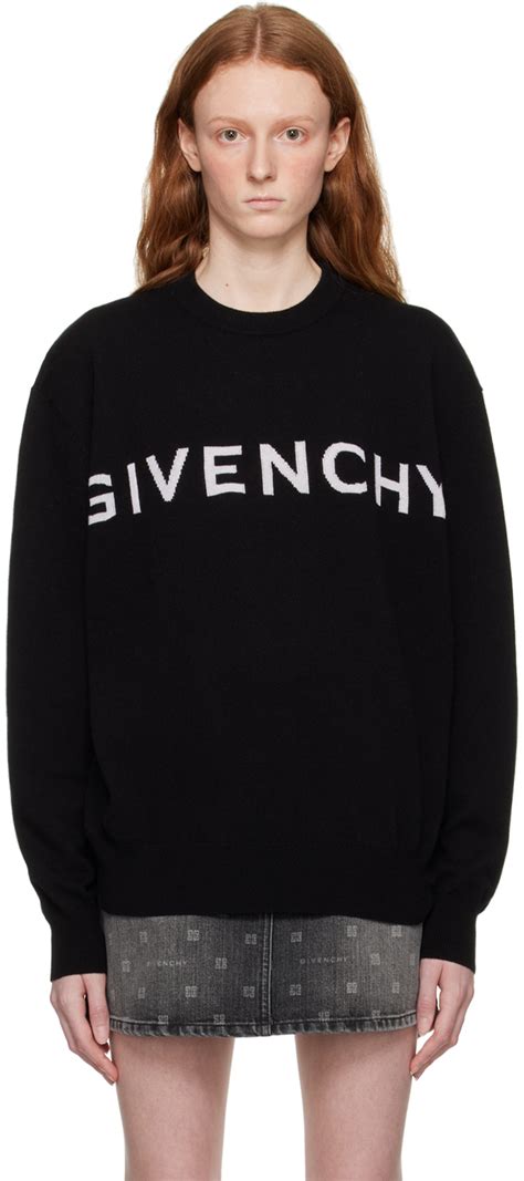 givenchy womens black sweater|Givenchy jumper women's.